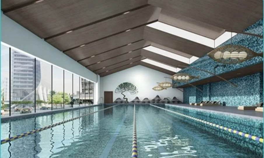 銀川康養(yǎng)小鎮(zhèn)泳池工程項(xiàng)目現(xiàn)場